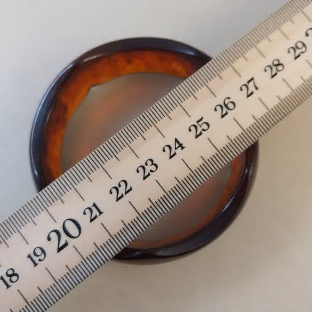 Vintage Bakelite Root-Beer Bangle Bracelet - Picture 6 of 9
